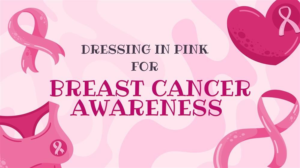  dressed in pink on a pink background